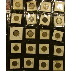 (8) 1919P, (8) 1920P, (3) 26P, & 27P Buffalo Nickels. All carded.