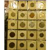 Image 1 : Plastic page with (20) various denomination Israel Coins, most of which are high grade. They are all