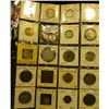 Image 1 : Plastic page with (14) various denomination Israel Coins, most of which are high grade; 1940 Indo Ch