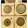 Image 1 : French Coins: 1918 Ten Centimes, 1947 Two Francs, 1915 & 1944 One Franc.