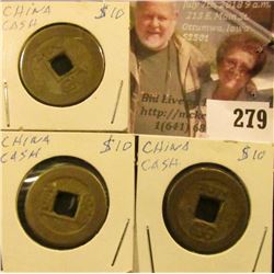 (3) Ancient Chinese Cash Coins.