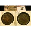 Image 1 : 1901 & 1903 Canada Large Cents.