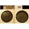 Image 2 : 1901 & 1903 Canada Large Cents.