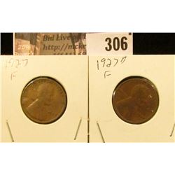 1927 P & D Lincoln Cents.