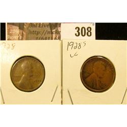 1928 P & S Lincoln Cents.