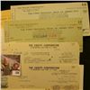 Image 2 : (8) Old uncancelled/cashed Checks with face value under $1.00.