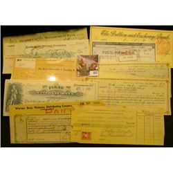 Old Check lot dating back to 1886. Includes 1929 Check for $3,500 drawn on "Amador County Developmen