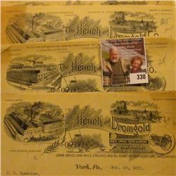 13 pieces of Agricultural related letter heads, which 'Doc' had priced to sell at over $170.00.