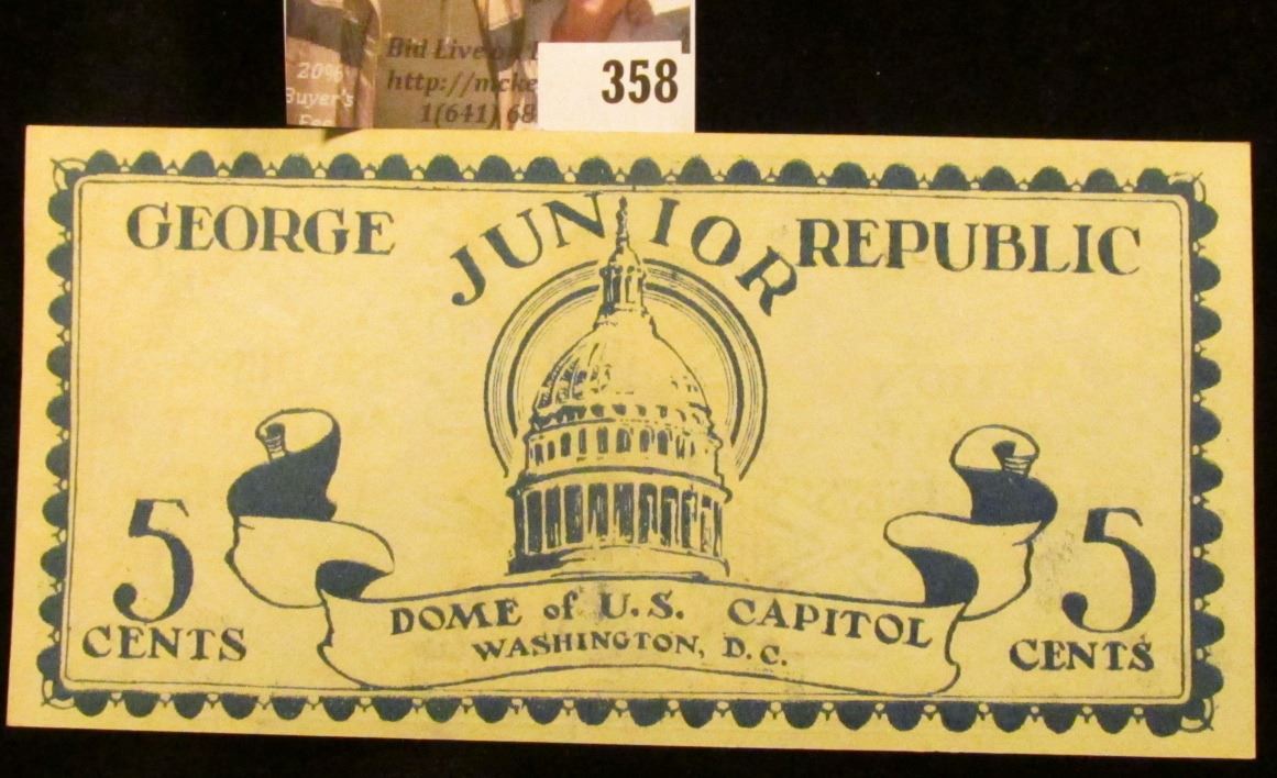 1925 Freeville, New York Junior Republic, "Caution Courage Cheerfulness…Nothing Without Labor