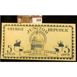 1925 Freeville, New York George Junior Republic, "Caution Courage Cheerfulness…Nothing Without Labor