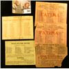 Image 1 : Five 1915 era Liggett & MyersTobacco Co. &/or "Fatima" Cigarettes Scrip.