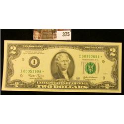 Series 2003 Two-Dollar Federal Reserve Star Note. Crisp Uncirculated.