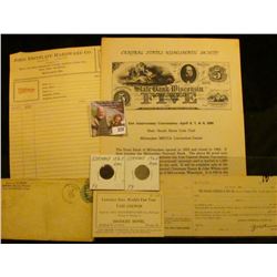 (3) Unused "John Pritzlaff Hardware Co….Everkeen…Milwaukee, Wis." Invoices; unissued "The Eureka Che