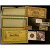 Image 1 : 1950G Germany One Mark, BU; Attached pair of Blank Notes with outer edge webbing, edge tears; 1919 N