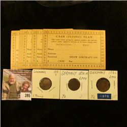 (8) Unused Ticket Punch cards for "Cash (Flying) Plan…Shaw Aircraft Co…." (Iowa City, Iowa); 1874A, 