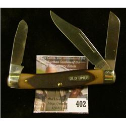 Schrade “Old Timer” 3 blade pocket knife, 7” total length open (longest blade)