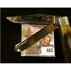 Case XX 1982 N.C. Wild Turkey Federation 2 blade commemorative knife, #225 of 300, decorated blade, 