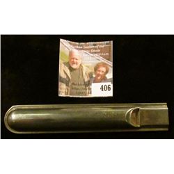 Metal train whistle! Go to the local depot, let it rip, watch folks look around for the coming train