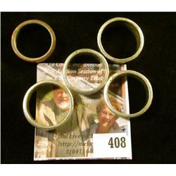 5 rings made from Half Dollars – 2 from 1943, 2 from 1945, one from 1971. Sizes range from 10 to 13.