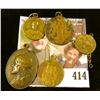 Image 1 : (5) Religious pendants / charms, all brass