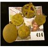 Image 2 : (5) Religious pendants / charms, all brass