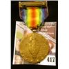 Image 2 : WWI era Victory Medal with ribbon – “The Great War for Civilization”