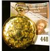 Image 1 : Waltham “Seaside” 15 jewels pocket watch, estimated production date 1899. Runs and keeps time, decor