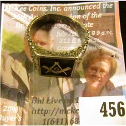 Sterling Masonic Ring, size 11, marked STERLING