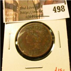 1849 Large Cent, G, value $15