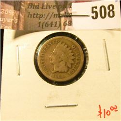 1860 Indian Head Cent, G, value $10