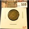 Image 1 : 1862 Indian Head Cent, VG, value $15