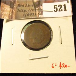 1873 Indian Head Cent, AG, G value $20