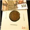 Image 1 : 1884 Indian Head Cent, VF30, value $15