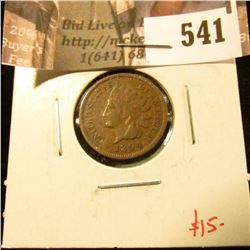 1894 Indian Head Cent, better date, F, value $15