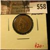 Image 1 : 1906 Indian Head Cent, AU, 4 full diamonds, value $20