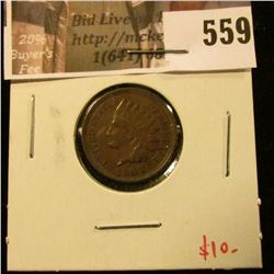 1907 Indian Head Cent, XF+, value $10