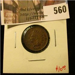 1908 Indian Head Cent, XF, value $20