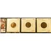 Image 1 : (3) Lincoln Cents, 1917 XF, 1917-D VF, 1917-S F+, group value $9