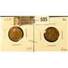Image 1 : (2) Lincoln Cents, 1930 AU+ & 1930-D AU, value for pair $7
