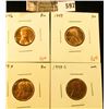Image 1 : (4) Lincoln Cents, 1946, 1947, 1947-D, all BU, 1947-S Unc (but still nice), group value $9+