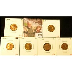 (6) Lincoln Cents, 1948-D, 1949, 1949-S, 1950-S, 1951, 1951-D, all BU, group value $15