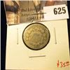 Image 1 : 1870 Shield Nickel, VG, value $35