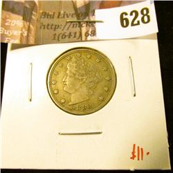 1883 NO CENTS V Nickel, VF30, value $11