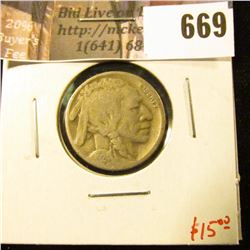1924-S Buffalo Nickel, G, value $15