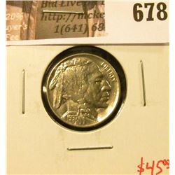 1937 Buffalo Nickel, BU, GEM! value $45+