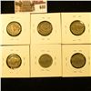 Image 2 : (6) Buffalo Nickels, 1934 VF, 1934-D F, 1935 VF, 1935-D VF, 1936 VF, 1937 VF, group value $20