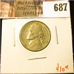 1939-S Jefferson Nickel, AU, key date, value $10