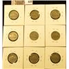 Image 2 : (9) Jefferson Nickels, 1938PDS, 1939PDS, 1942-D, all in circulated grades, 1940 UNC, 1941 AU, group 
