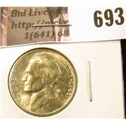 1943-D Jefferson Nickel, BU, MS63 value $12, MS65 value $20