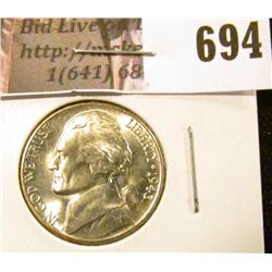 1943-S Jefferson Nickel, BU, MS63 value $12, MS65 value $20